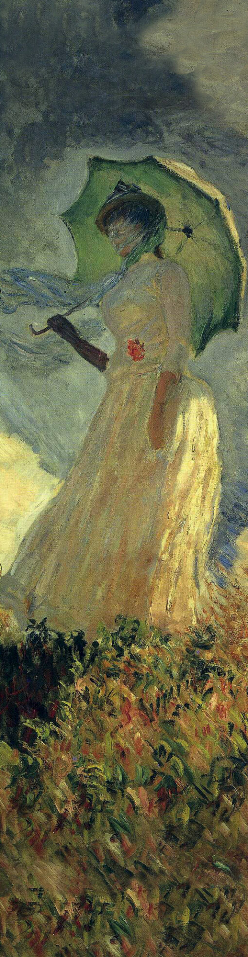 Rubber band. Claude Monet. Woman with umbrella