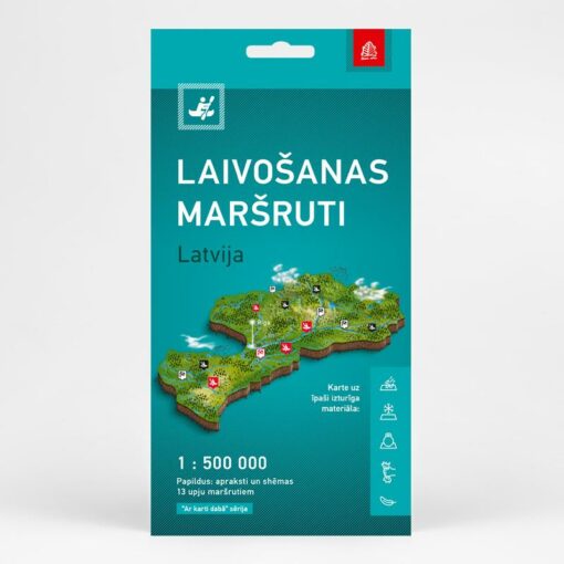 Laivošanas  maršruti. Latvija. Aktīvā tūrisma karte