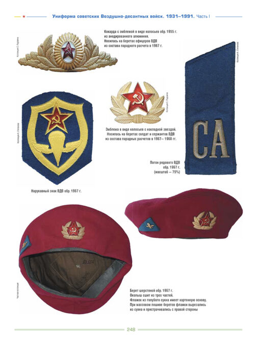 Униформа  советских Воздушно-десантных войск. 1931-1991