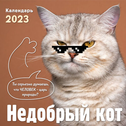 Недобрый кот. Перекидной календарь на 2023 год