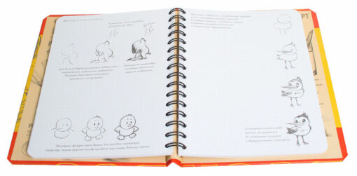 sketchbook. Book for notes and sketches. Drawing comics. Express course