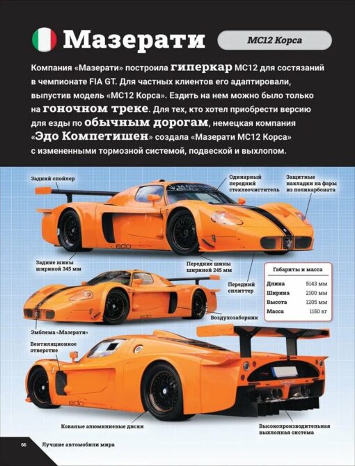 The best cars in the world. Encyclopedia