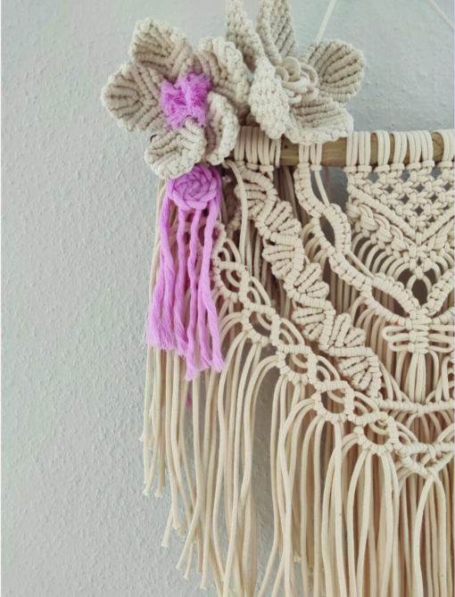 The magic of macrame. Learning to weave beauty, making a business with knots